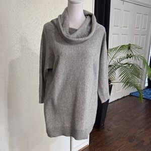 Magaschoni Light Gray Cowl Neck Sweater